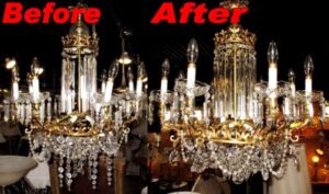 Chandelier cleaning in Qatar