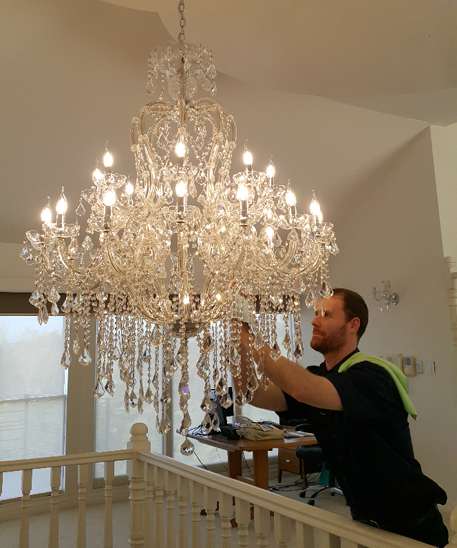 Chandelier cleaning services in Qatar
